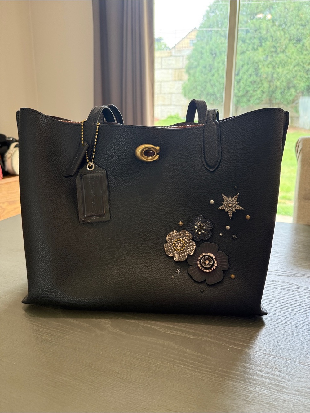 Coach Navy Willow Tote Bag